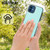 For iPhone 11 Pro Litchi Pattern Stitched Side-mounted Phone Case(Mint Green)