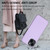 For iPhone 14 Litchi Pattern Stitched Side-mounted Phone Case(Purple)