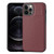 For iPhone 12 Pro Max Litchi Pattern Stitched Side-mounted Phone Case(Dark Red)