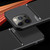 For iPhone 15 Pro Max Classic Tilt Strip Grain Magnetic Shockproof PC + TPU Phone Case(Black)