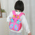 Children Schoolbag Shoulder Bag Girls Cute Cartoon Butterfly Backpack(Pink)