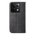 For Xiaomi Redmi Note 13 Pro Cubic Grid Calf Texture Magnetic Leather Phone Case(Black)