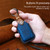 For Honda Car Cowhide Leather Key Protective Cover Key Case, Four Keys Version (Red)