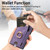 For Samsung Galaxy S21 FE 5G Retro Skin-feel Ring Card Bag Phone Case with Hang Loop(Purple)
