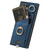 For Samsung Galaxy S23+ 5G Retro Skin-feel Ring Card Bag Phone Case with Hang Loop(Blue)