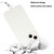 For iPhone 15 Plus Wheat MagSafe Magnetic Straw Material + TPU Phone Case with Lanyard(White)