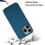 For iPhone 11 Pro Wheat MagSafe Magnetic Straw Material + TPU Phone Case with Lanyard(Blue)