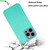 For iPhone 12 Pro Wheat MagSafe Magnetic Straw Material + TPU Phone Case with Lanyard(Green)