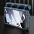 For Samsung Galaxy Z Fold5 GKK Integrated Folding Alloy Shell PC Phone Case with Pen Box(Silver)