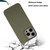 For iPhone 12 Pro Wheat MagSafe Magnetic Straw Material + TPU Phone Case with Lanyard(Army Green)