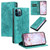 For iPhone 12 / 12 Pro Totem Embossed Magnetic Leather Phone Case(Green)