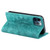 For iPhone 12 / 12 Pro Totem Embossed Magnetic Leather Phone Case(Green)