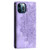 For iPhone 12 / 12 Pro Totem Embossed Magnetic Leather Phone Case(Purple)