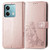 For Xiaomi Redmi Note 13 5G Four-leaf Clasp Embossed Leather Phone Case(Rose Gold)