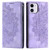 For iPhone 11 Totem Embossed Magnetic Leather Phone Case(Purple)