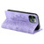 For iPhone 11 Pro Totem Embossed Magnetic Leather Phone Case(Purple)