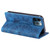 For iPhone 12 / 12 Pro Totem Embossed Magnetic Leather Phone Case(Blue)