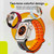 For Apple Watch SE 2023 44mm Reverse Buckle Two Color Magnetic Silicone Watch Band(Grey+Black)