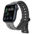 For Apple Watch SE 2022 40mm Reverse Buckle Two Color Magnetic Silicone Watch Band(Grey+Black)