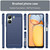 For Xiaomi Redmi 13C Brushed Texture Carbon Fiber TPU Phone Case(Blue)