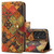 For Samsung Galaxy A52 Denior Flower Language Series Cork Fabric Oil Edge Leather Phone Case(Autumn)