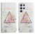 For Samsung Galaxy S24 Ultra 5G Oil Embossed 3D Drawing Leather Phone Case(Triangular Marble)