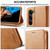 For Samsung Galaxy S24 5G LC.IMEEKE Calf Texture Leather Phone Case(Brown)