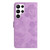 For Samsung Galaxy S24 Ultra 5G Flower Embossing Pattern Leather Phone Case(Purple)