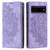 For Google Pixel 6a Totem Embossed Magnetic Leather Phone Case(Purple)