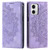 For Motorola Moto G73 Totem Embossed Magnetic Leather Phone Case(Purple)