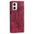 For Motorola Moto G73 Totem Embossed Magnetic Leather Phone Case(Red)