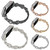 For Apple Watch Ultra 49mm Gourd Diamond Metal Watch Band(Rose Gold)