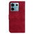 For Xiaomi Redmi Note 13 Pro 5G 7-shaped Embossed Leather Phone Case(Red)