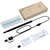 i95 3 in 1 USB Ear Scope Inspection HD 0.3MP Camera Visual Ear Spoon for OTG Android Phones & PC & MacBook, 1.75m Length Cable (Pink + White)