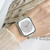 For Apple Watch Series 8 41mm Metal Diamond Bear Chain Watch Band(Gold)
