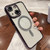 For iPhone 14 Diamond Gradient Plated MagSafe TPU Phone Case(Purple)