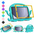 For Samsung Galaxy Tab A9 8.7 X110/X115 Octopus Style EVA Hybrid PC Shockproof Tablet Case with Strap(Glacial Green)