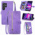 For Samsung Galaxy S24 Ultra 5G Embossed Flower Zipper Leather Phone Case(Purple) For Samsung Galaxy S24 Ultra 5G Embossed Flower Zipper Leather Phone Case(Purple)