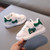 Children Sneakers Cartoon Panda Girls Boys Casual Shoes Running Shoes, Size: 28(Green)