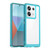 For Xiaomi Redmi Note 13 Pro+ Colorful Series Acrylic Hybrid TPU Phone Case(Transparent Blue)