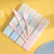 4 In 1 Portable Wheat Straw Tableware Set Outdoor Travel Storage Tableware Box, Style: B With Chopsticks (Blue)