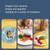 4 In 1 Portable Wheat Straw Tableware Set Outdoor Travel Storage Tableware Box, Style: B With Chopsticks (Blue)