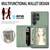 For Samsung Galaxy S24 5G Carbon Fiber Magnetic Card Wallet RFID Blocking Phone Case(Green)