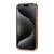 For iPhone 14 / 13 Denior Fragrant Calf Texture Electroplating Phone Case(Khaki)