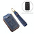 Hallmo Car Cowhide Leather Key Protective Cover Key Case for Volvo 5-button(Blue)
