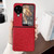 For OPPO Find N3 Flip Impression Flower Pattern Protective Phone Case(Red)