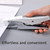 Deli  Labor-saving Stapler NO.12 Handheld Stapler Papers Stapling Machine, Spec: 0329 Black