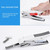 Deli  Labor-saving Stapler NO.12 Handheld Stapler Papers Stapling Machine, Spec: 0329 Black
