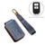 Hallmo Car Cowhide Leather Key Protective Cover Key Case for Honda 2-button(Brown)