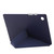 For Samsung Galaxy Tab A9 TPU Deformation Multi-Fold Leather Tablet Case(Navy Blue)